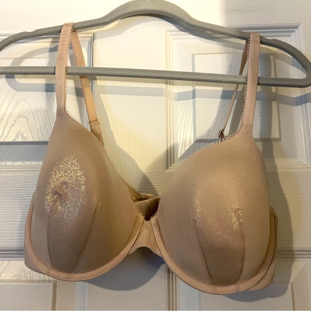 Body by Victoria nude shimmer bra! Excellent used condition! Size 36D